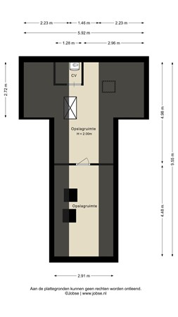 Floorplan - Kerkstraat 1, 3751 AR Bunschoten-Spakenburg